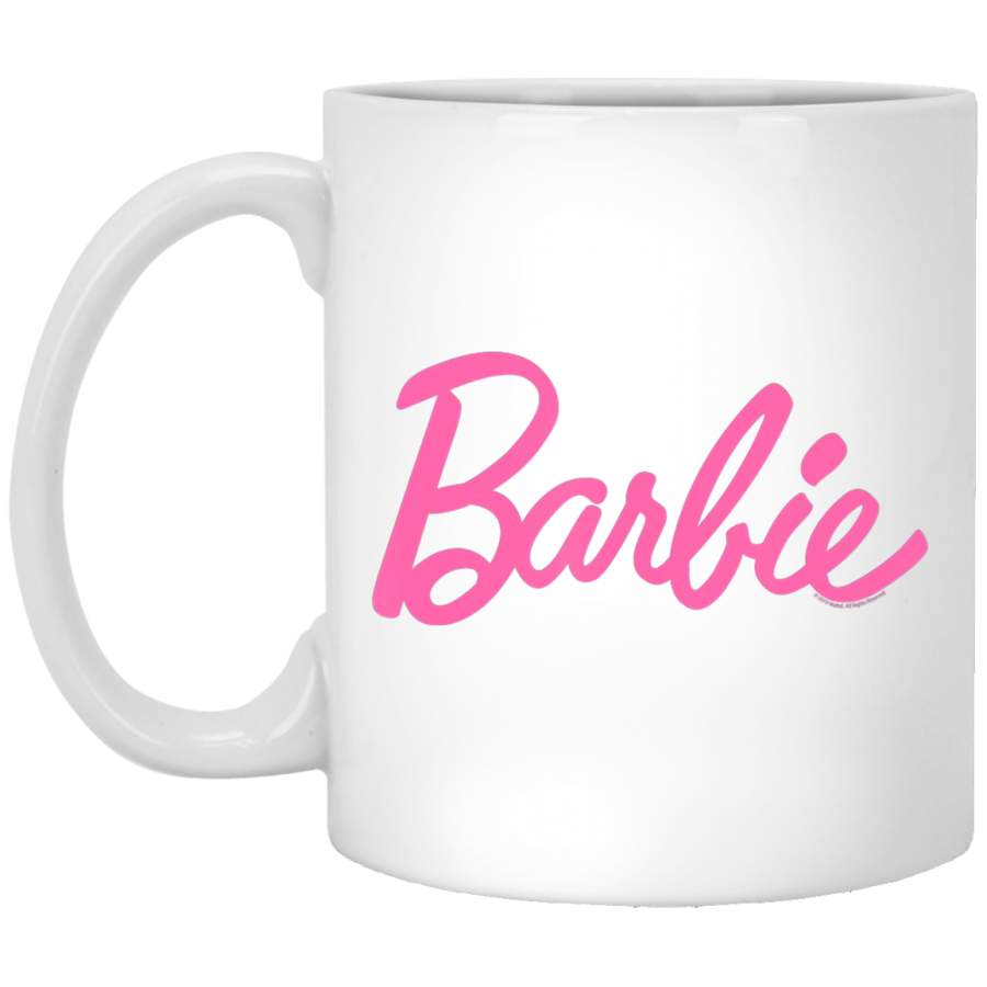 Barbie Logo White Mug