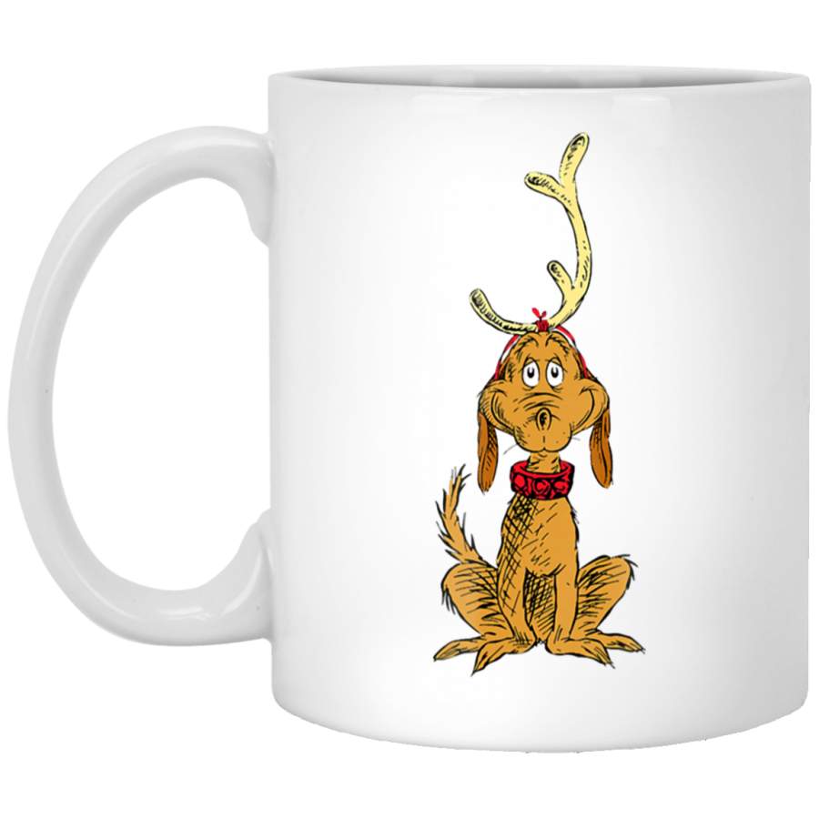 Dr. Seuss Reindeer Max T- White Mug