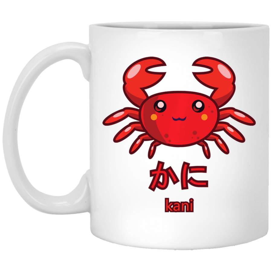 Kawaii Cute, Sushi Kani Crab , Awesome White Mug