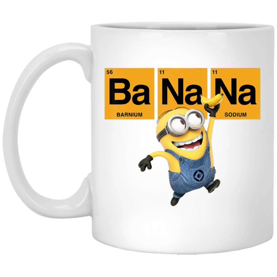 Despicable Me Minions Banana Elemental Square Happy Portrait White Mug