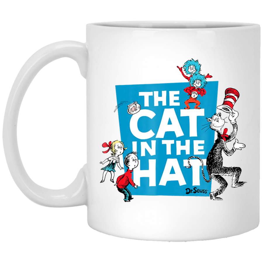 Dr. Seuss The Cat in the Hat Characters T- White Mug