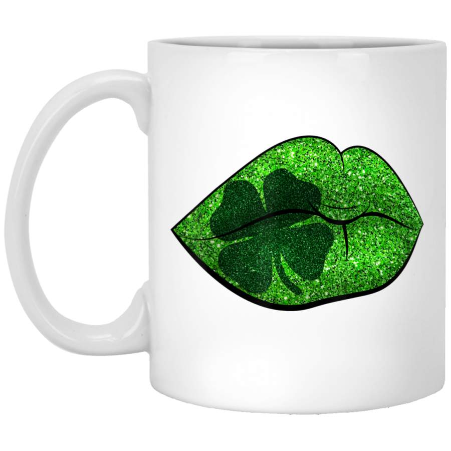 Cute Lip St Patrick’s Day Gift Women White Mug