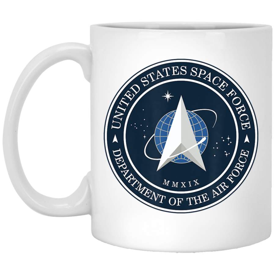 New United States Space Force Logo USSF White Mug