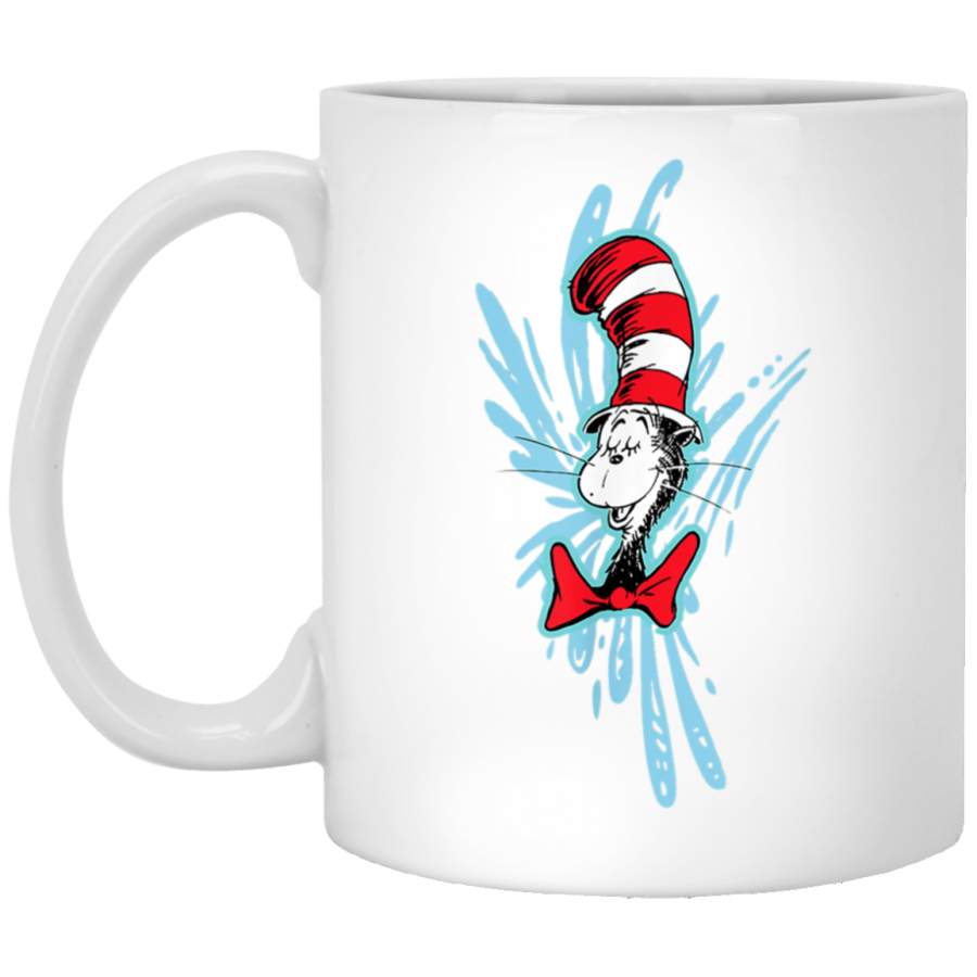 Dr Seuss The Cat in the Hat Splash White Mug