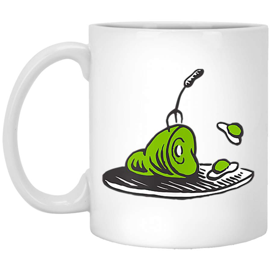 Dr Seuss Green Eggs and Ham Sams Platter White Mug