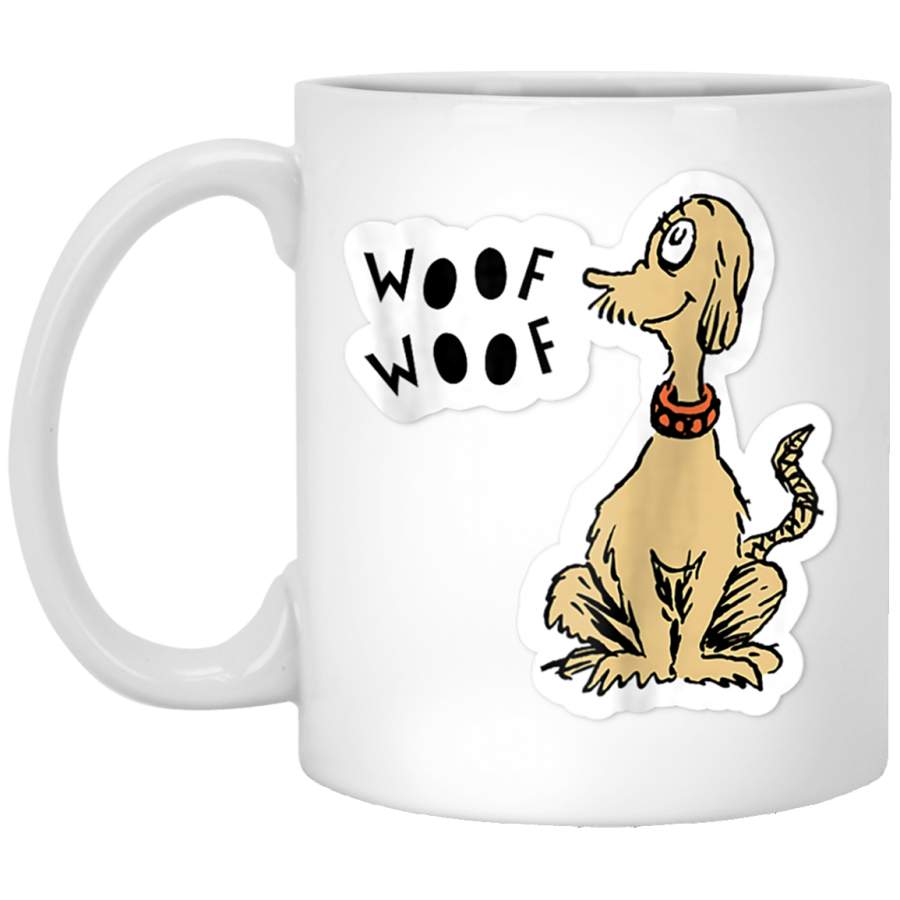 Dr Seuss Woof Woof White Mug