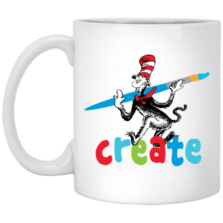 Dr Seuss Create Pullover White Mug