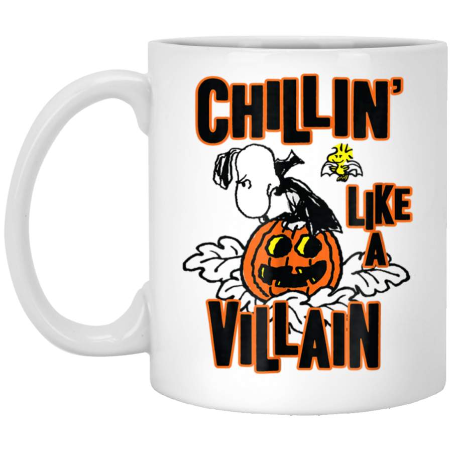 Peanuts Snoopy Chillin’ Like A Villain White Mug