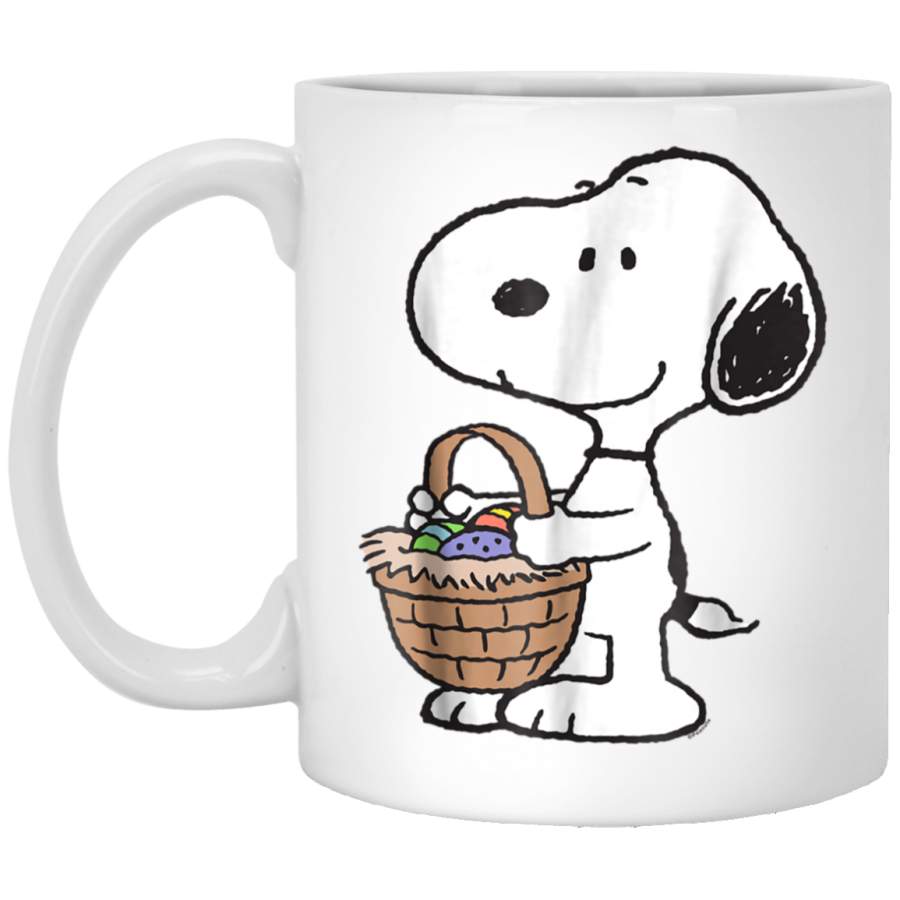 Peanuts Snoopy Easter Basket White Mug