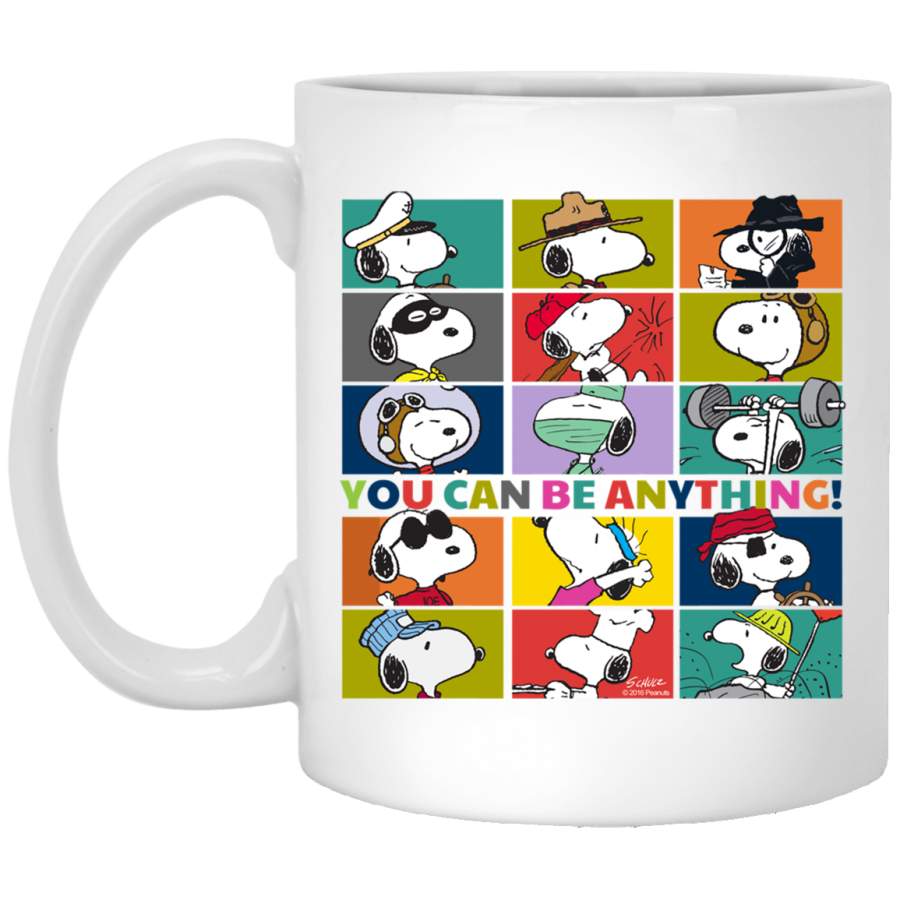 Peanuts Snoopy You Can Be Anything White Mug