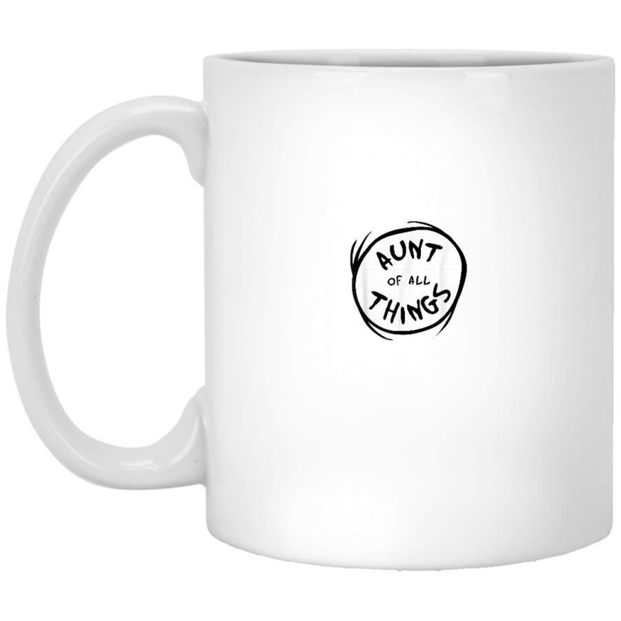 Dr Seuss Aunt of all Things Emblem Color Option White Mug