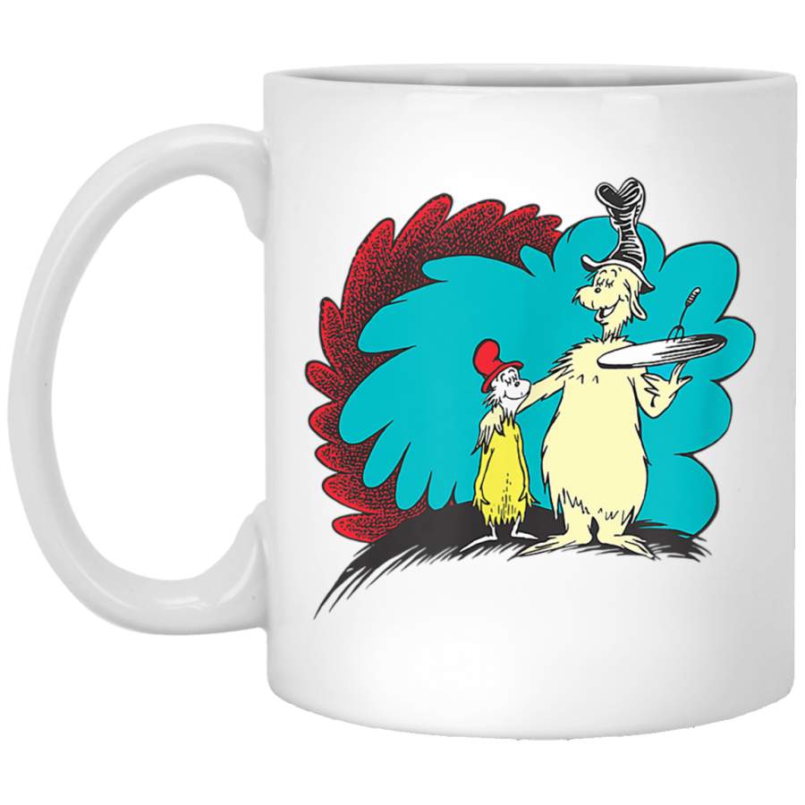 Dr Seuss Green Eggs and Ham Friends White Mug