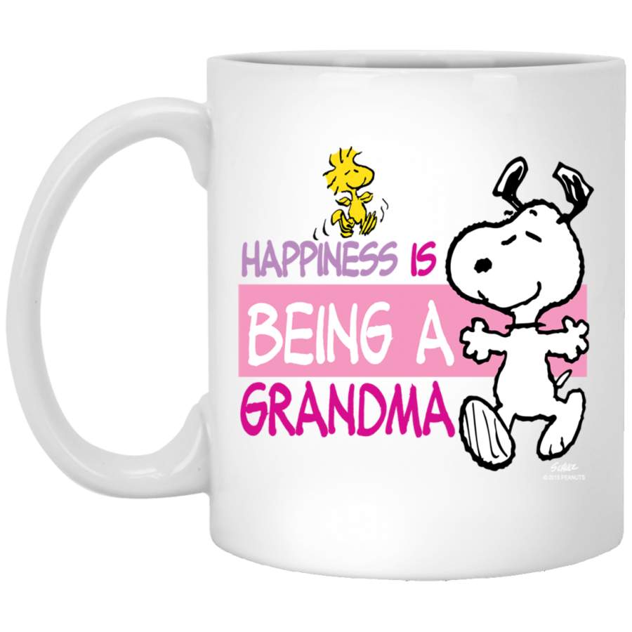 Peanuts Snoopy Happiness is Being a Grandma White Mug