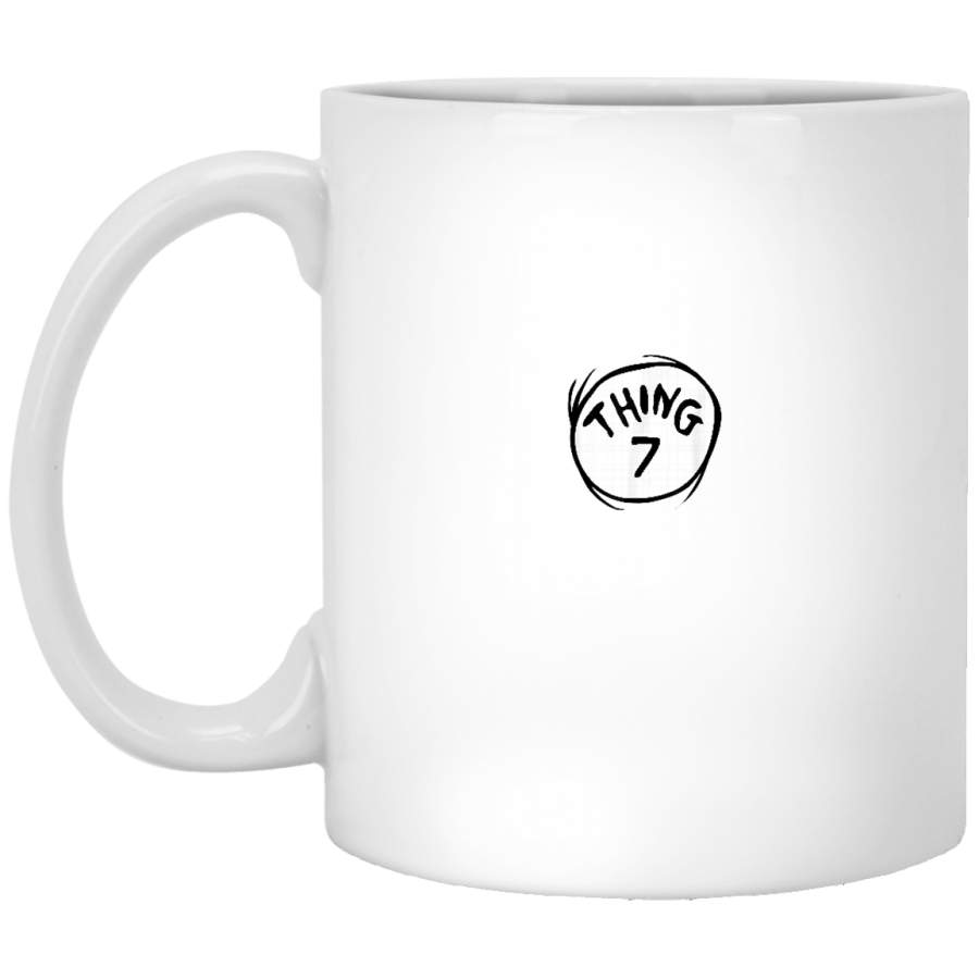 Dr Seuss Thing 7 Emblem RED White Mug