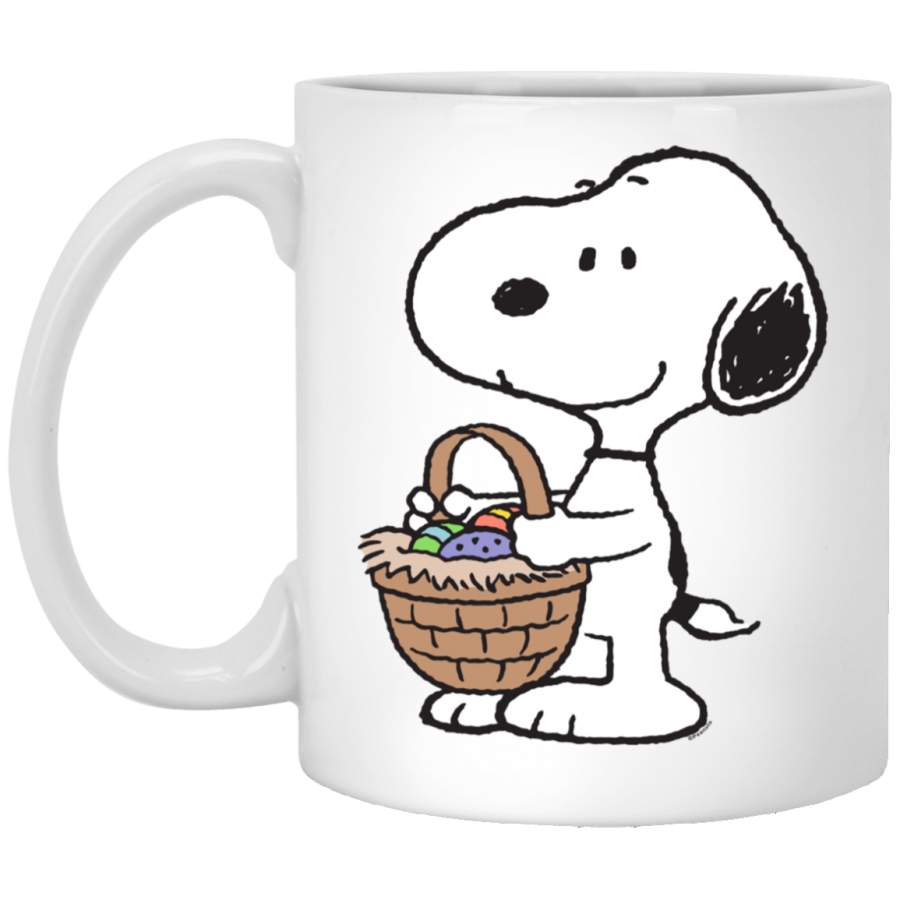 Peanuts Snoopy Easter egg basket White Mug