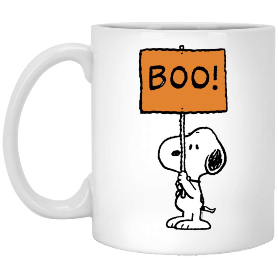 Peanuts Halloween Snoopy Boo! Pullover White Mug