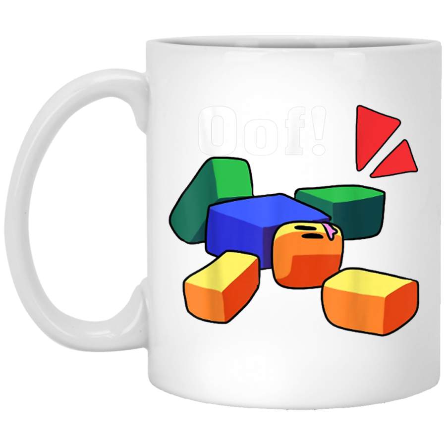 OOF Funny Blox Noob Gamer White Mug