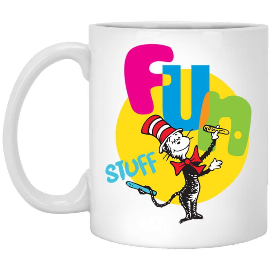 Dr Seuss Fun Stuff White Mug