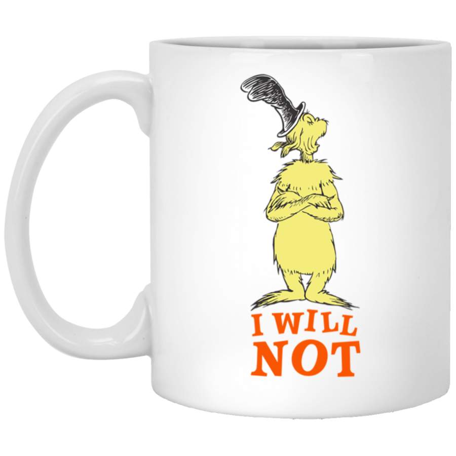 Dr Seuss Green Eggs and Ham quotI Will Notquot Pullover _1 White Mug