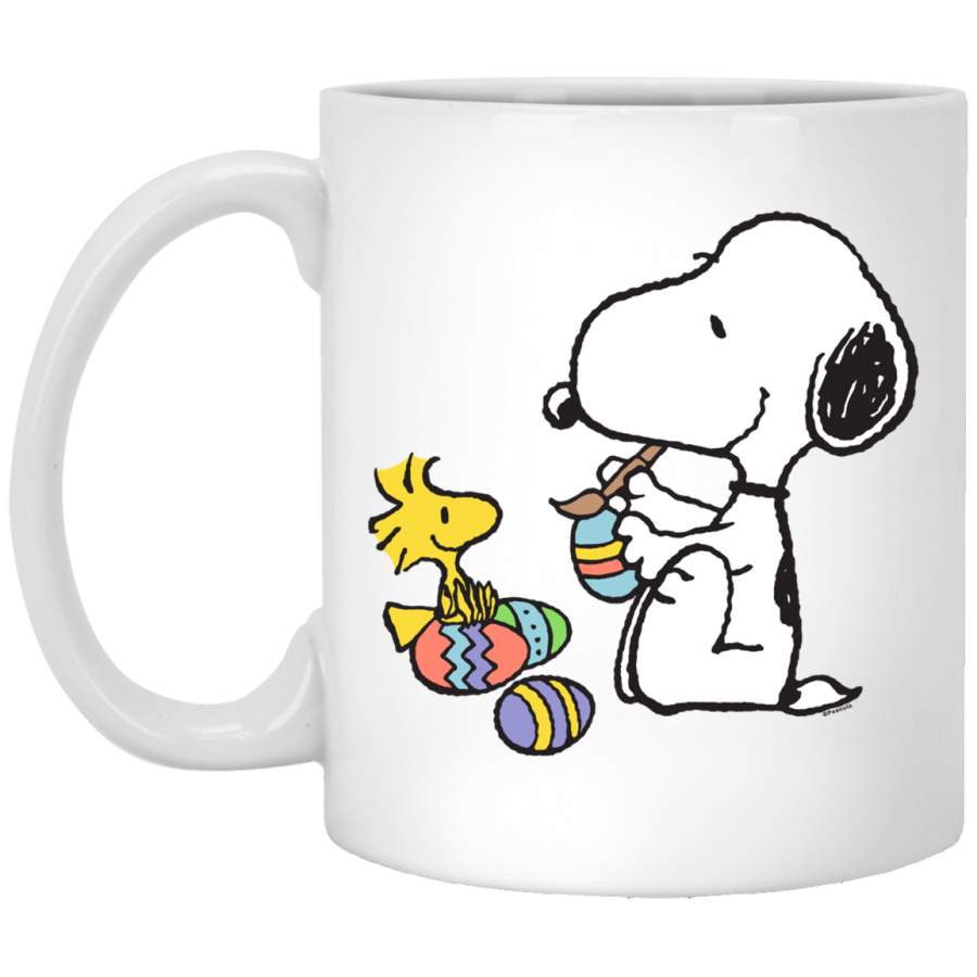 Peanuts Snoopy Easter egg T- White Mug