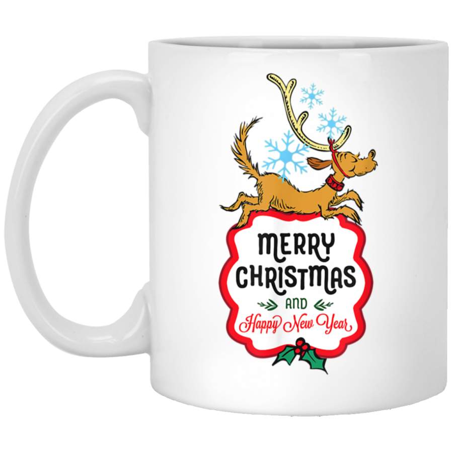 Dr Seuss Happy New Year Max White Mug