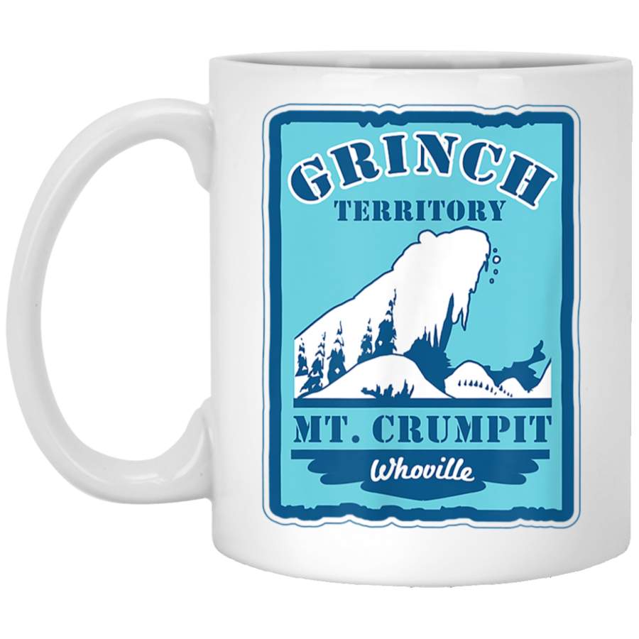 Dr Seuss Grinch Mount Crumpit Territory White Mug