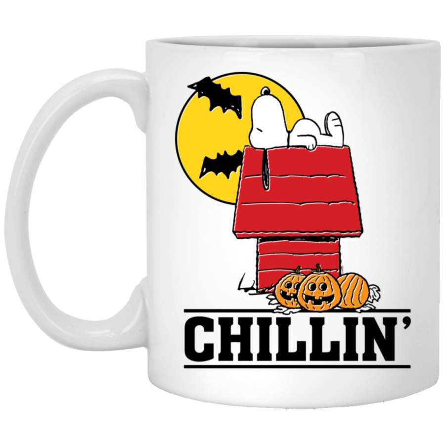 Peanuts Snoopy Chillin’ Halloween Style Pullover White Mug