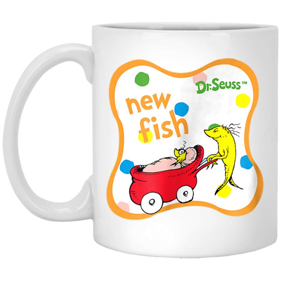 Dr Seuss New Fish White Mug