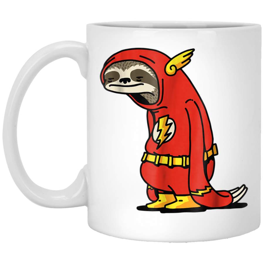 Funny Sloth Superhero Perfect gift for holidays White Mug