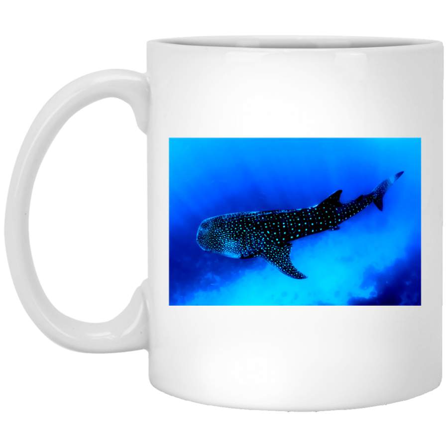 Ethereal Whale Shark White Mug