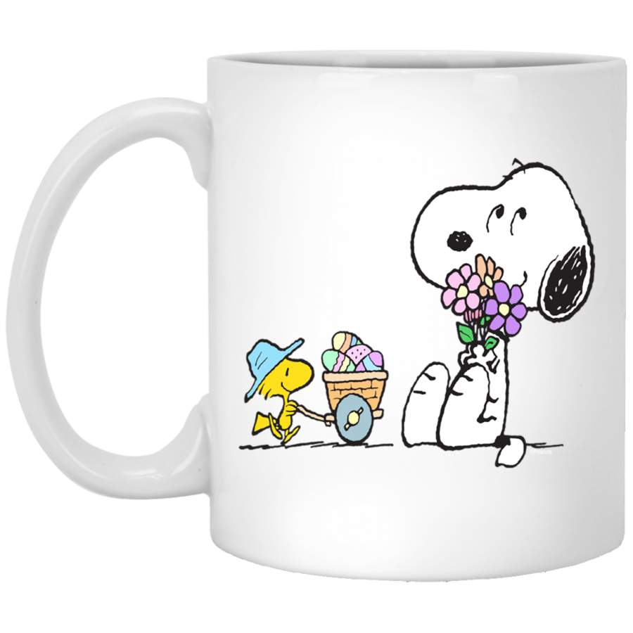 Peanuts Snoopy Woodstock Spring Treats White Mug