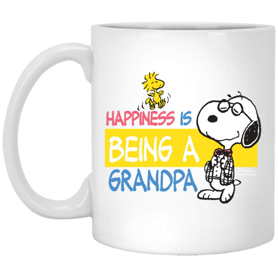 Peanuts Snoopy Happiness is Being A Grandpa_2 White Mug