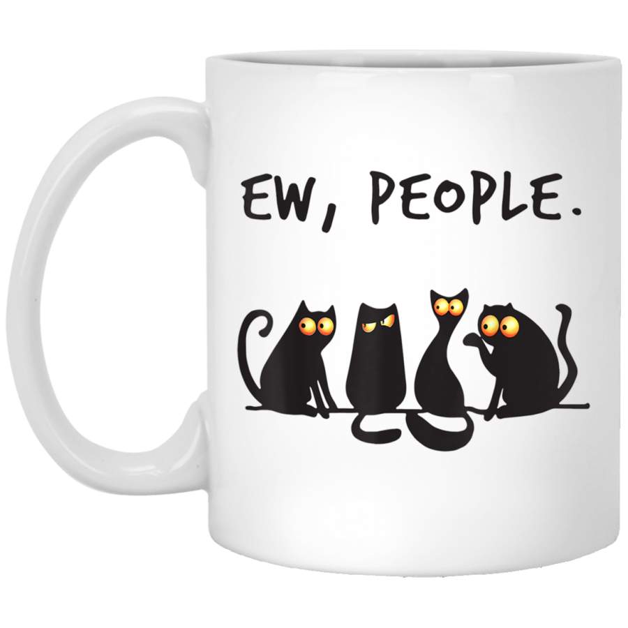 EW PEOPLE meowy Funny CAT lovers GIFT perfect gift White Mug