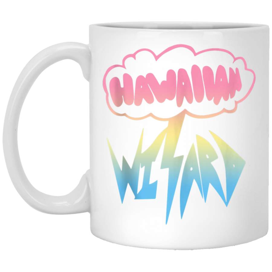 hawaiian rainbow wizard cloud Tank Top White Mug