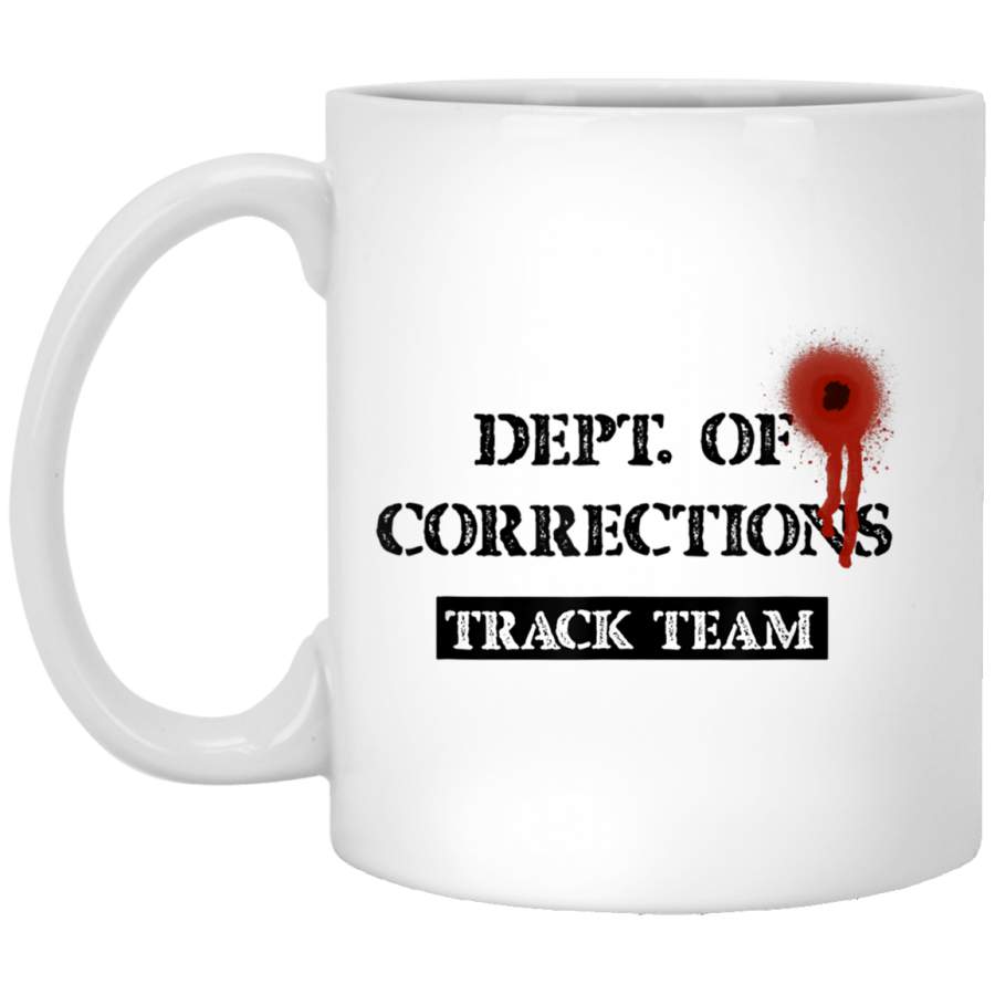 Department of Corrections Track Team Funny Jail Inmate White Mug