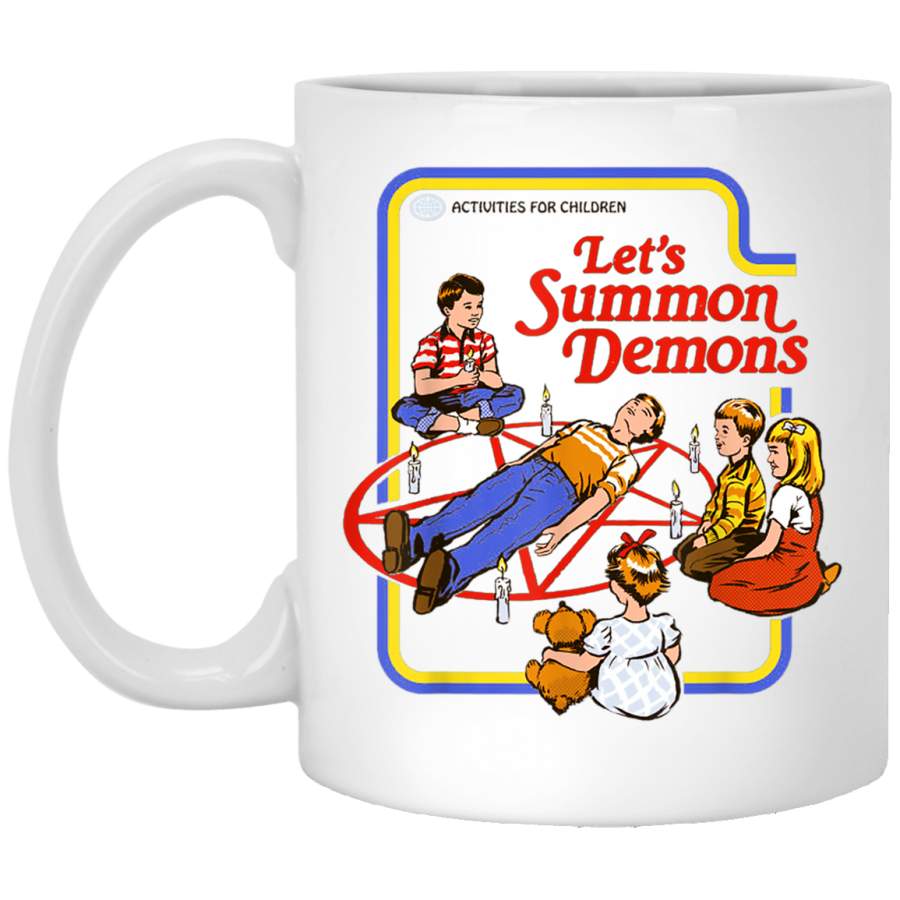 Lets Play Vintage Summon Funny White Mug