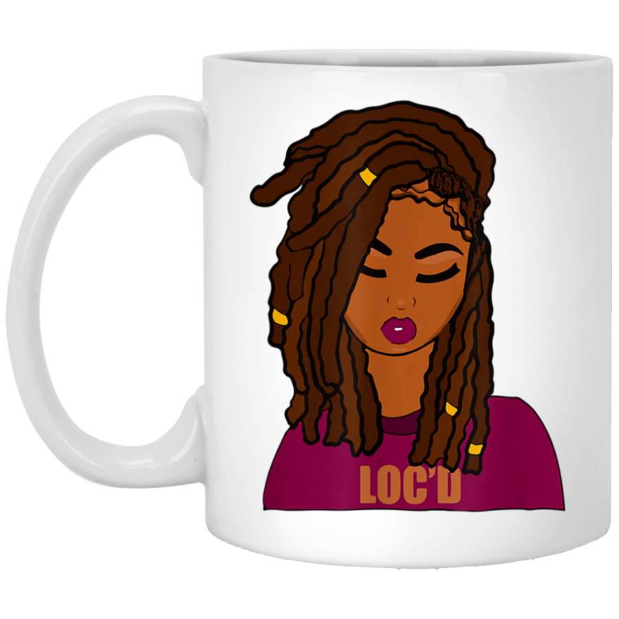 Locd on Locs Dreadlocks Kids White Mug