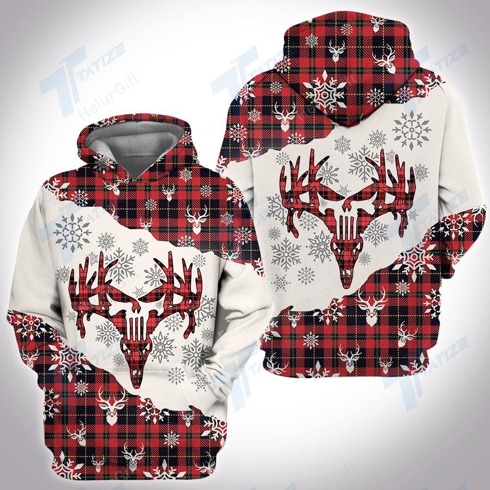 CHRISTMAS HUNTING 3D ALL OVER PRINTED SHIRT, SWEATSHIRT, HOODIE, BOMBER JACKET SIZE S – 5XL