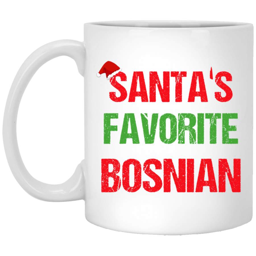 Bosnian Funny Bosnia and Herzegovina Pajama Christmas Gift White Mug