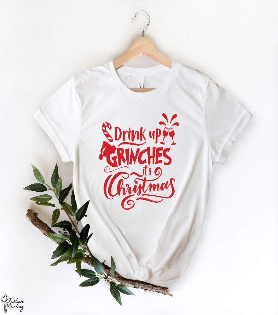 Drink Up Grinches Shirt,Christmas Shirt,Christmas,Holiday Shirt,Christmas Gift,Christmas Family Shirt,Funny Holiday Shirt,Grinch Sweater