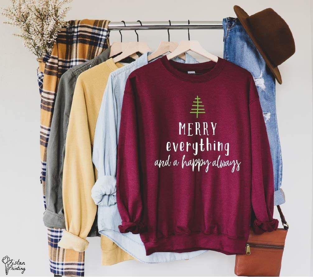 Merry Everything And Happy Always Sweater,Christmas,Holiday Sweater,Christmas Gift,Christmas Family Matching Sweater,Christmas Gift Idea