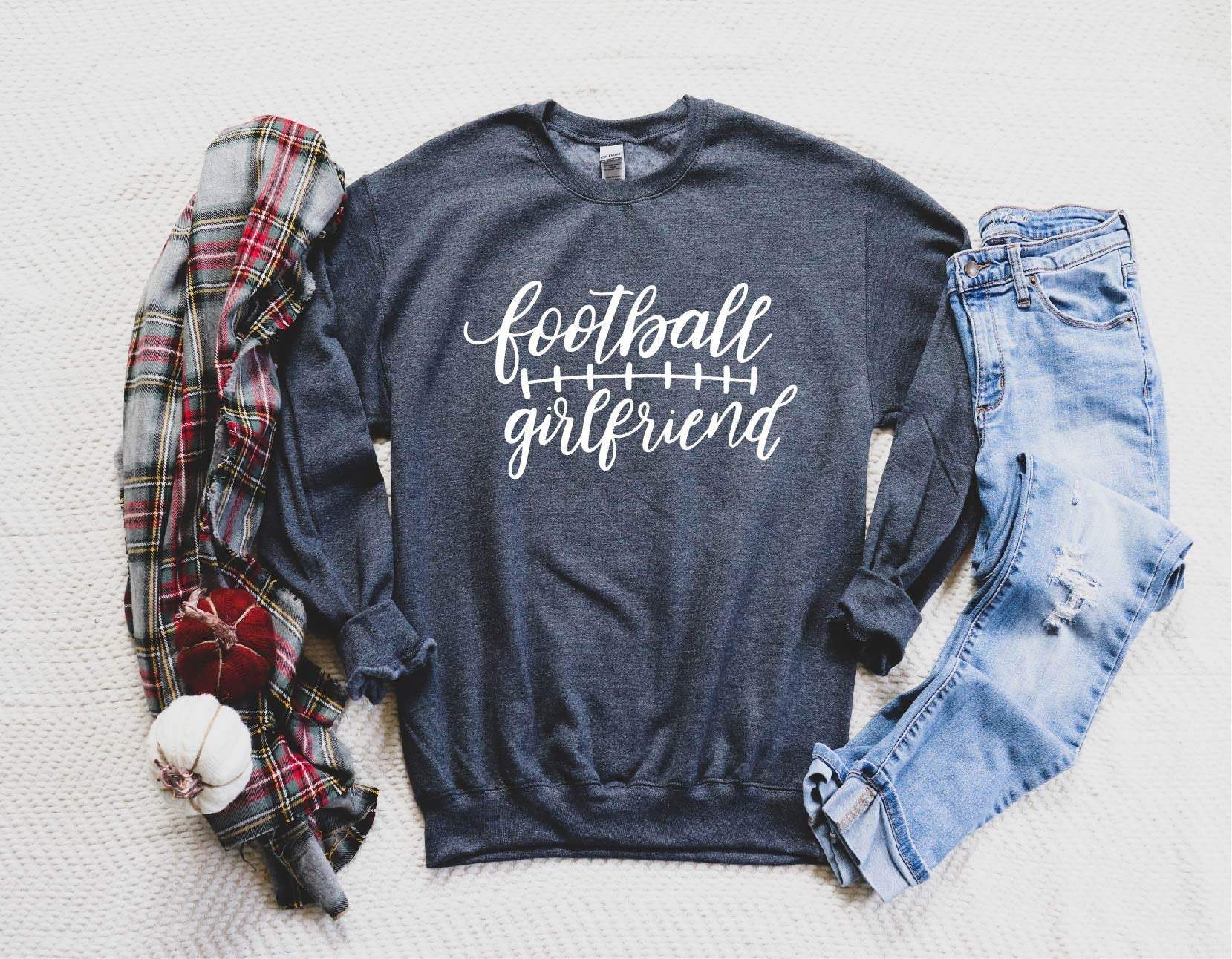 Football Girlfriend Sweater,Football Season Sweater,Football Family Sweater,Faith Sweater,Gift Idea,Thanksgiving Sweater,Football Sweater