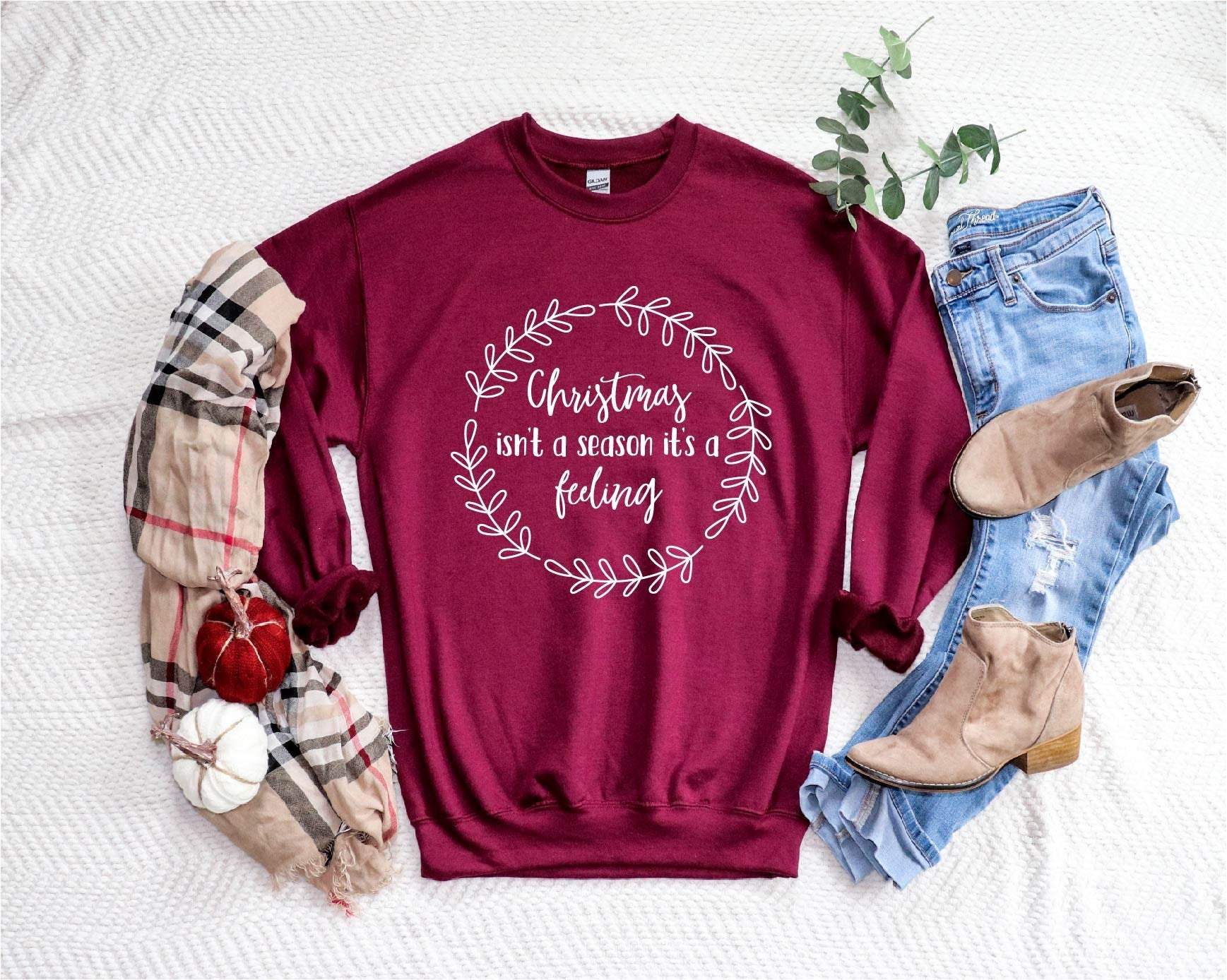 Christmas Is Not A Season Its A Feeling Sweater,Christmas,Holiday Sweater,Christmas Gift,Christmas Family Matching Sweater,Holiday Gift,Gift