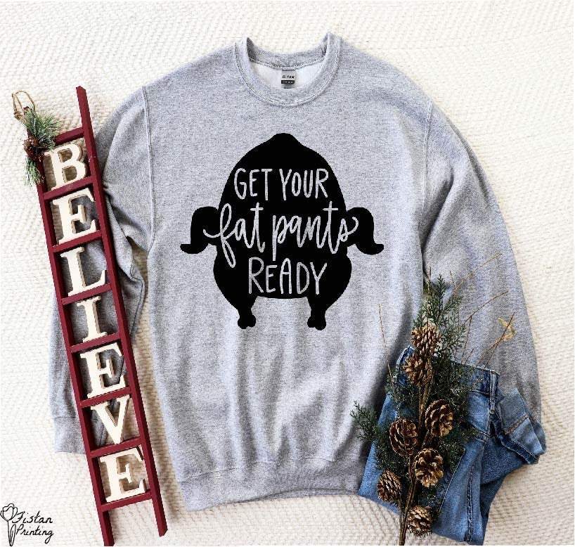 Get Your Fat Pants Ready Thanksgiving Sweater,Fall Weather Sweater,Pumpkin Spice Junkie Sweater,Family Gift,Holiday Giftthanksgiving,Holiday