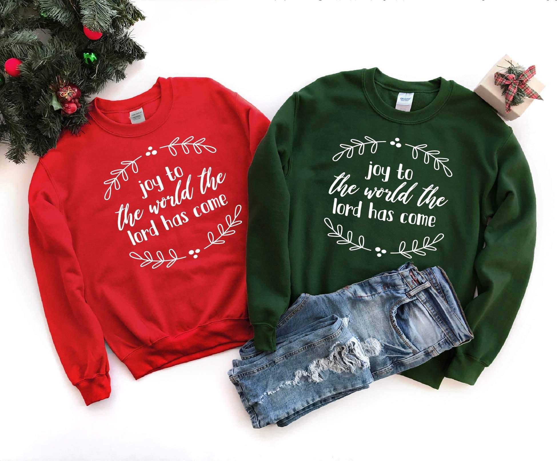 Joy To The World The Lord Has Come Sweater,Christmas Sweater,Holiday Sweater,Christmas Gift,Christmas Family Sweater,Religious Sweater,Gift