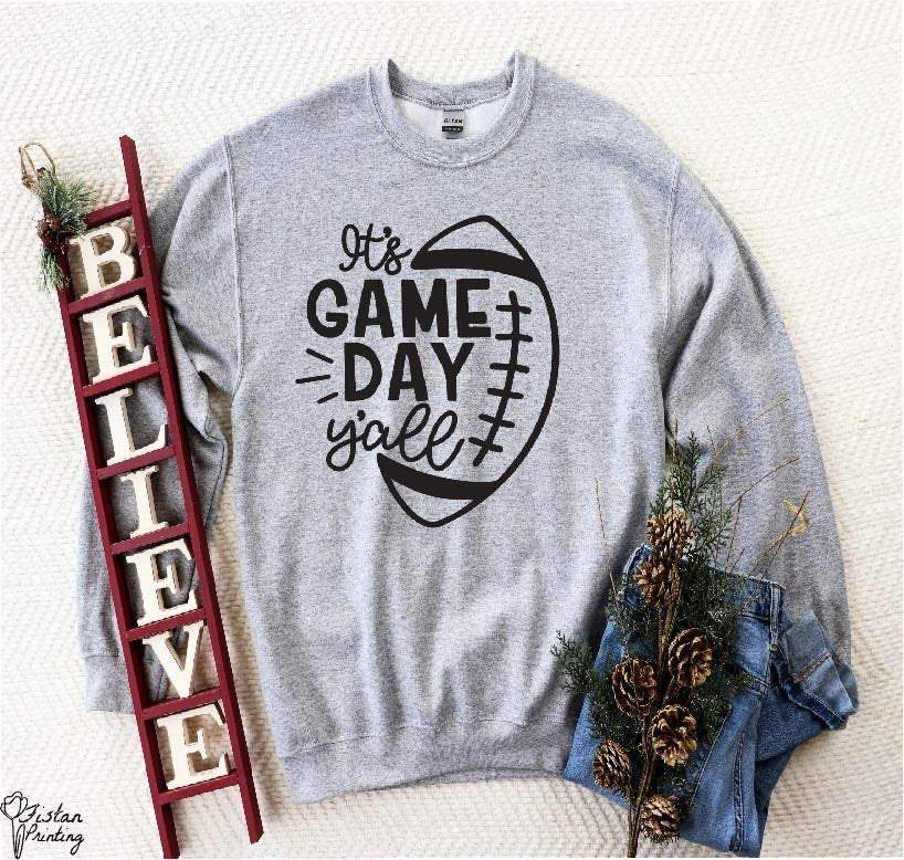 It'S Game Day Ya'Ll Sweater,Football Season Sweater,Football Family Gift,Thanksgiving,Football,Game Day,Football Fammily Sweater,Gift Idea