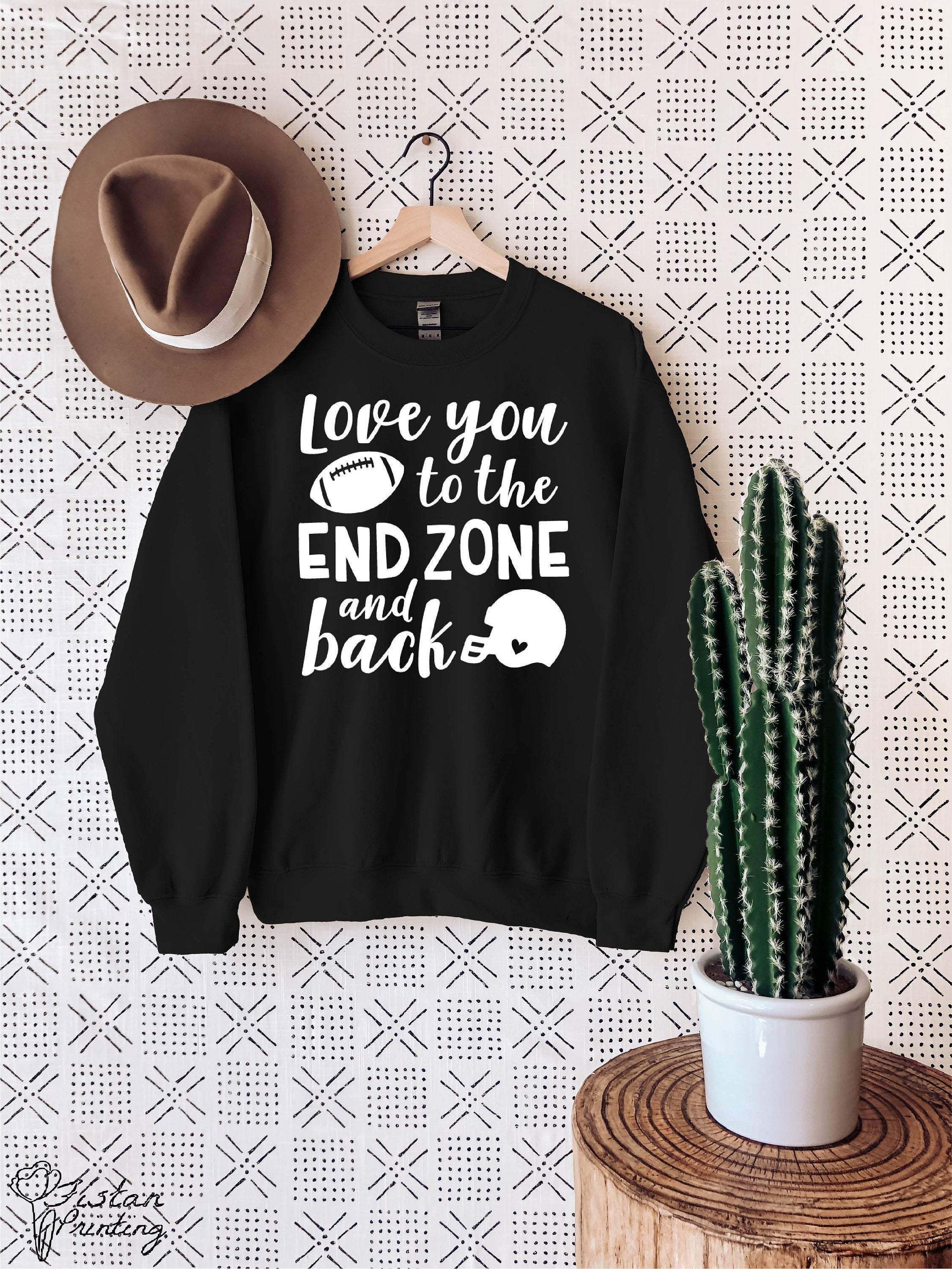 Love You To The Endzone Sweater,Football Season Sweater,Football Family Sweater,Thanksgiving,Football,Game Day,Football Love Gift,Sports