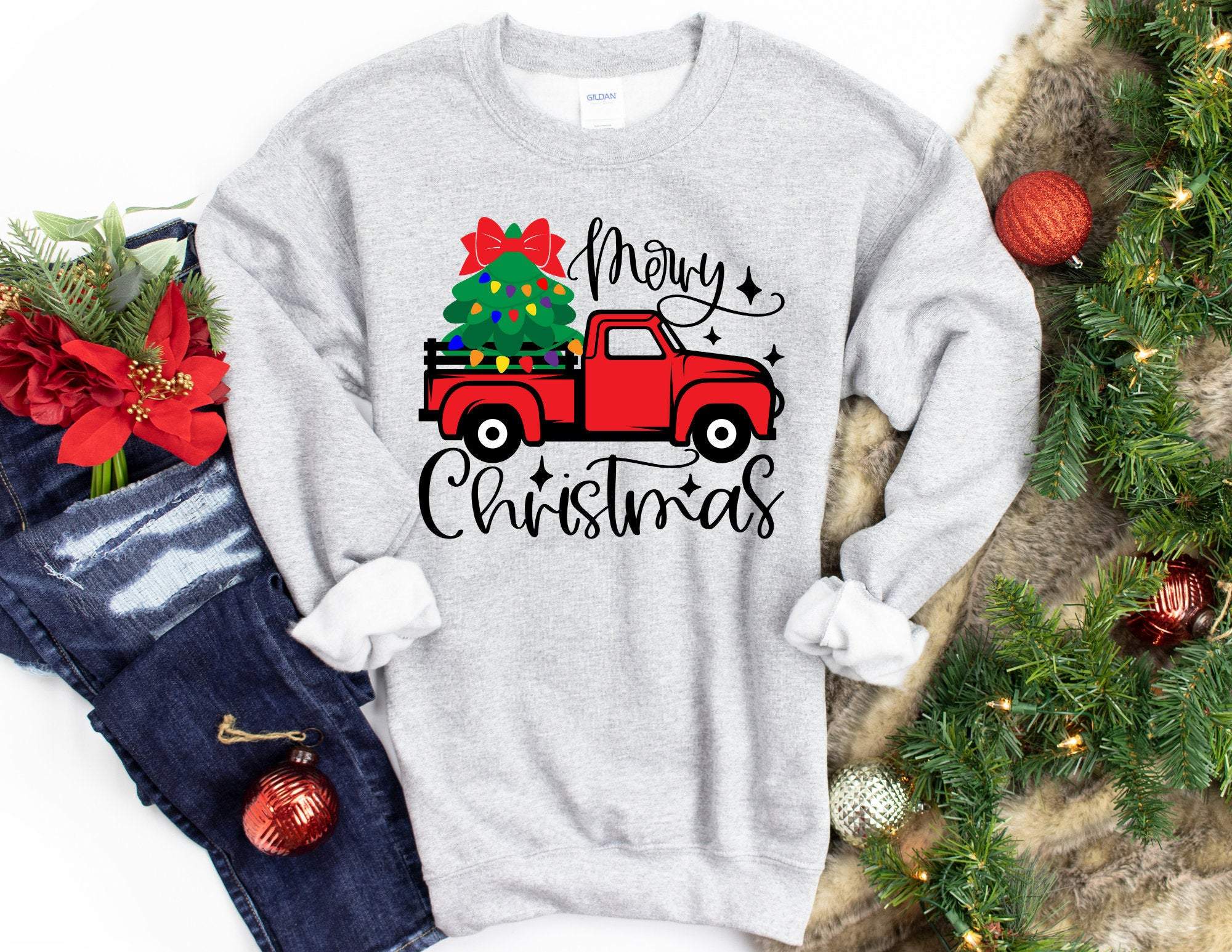 Merry Christmas Sweatshirt, Christmas Sweatshirt, Christmas Sweater, Funny Christmas Sweater, Christmas Gift T-Shirt Hoodie All Color Size S-5Xl