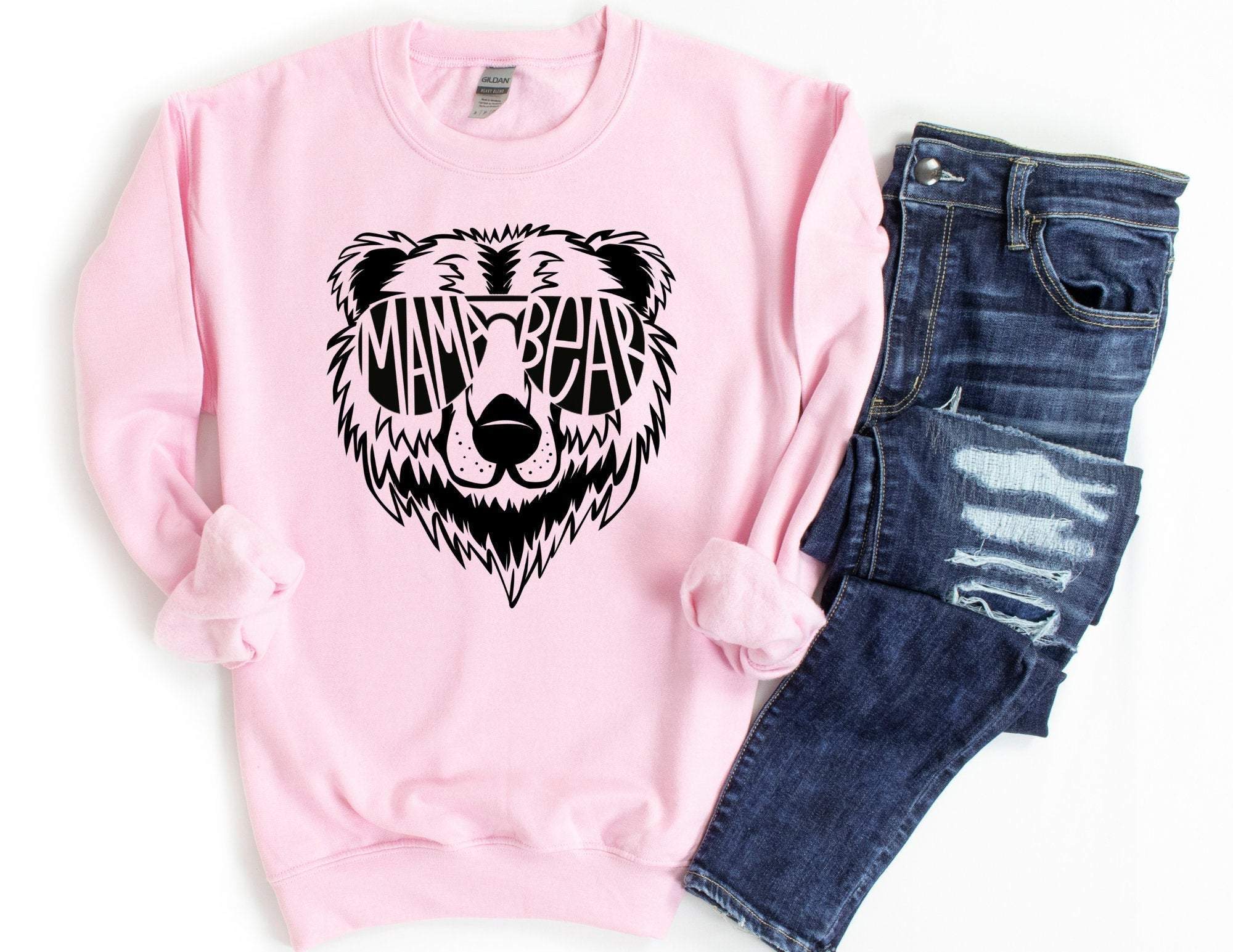 Mama Bear Sweatshirt, Mama Sweatshirt, Mama Bear, Mom Sweater, Gift For Mom, Mom Gift, Mama Shirt, Mom Christmas Gift T-Shirt Hoodie All Color Size S-5Xl