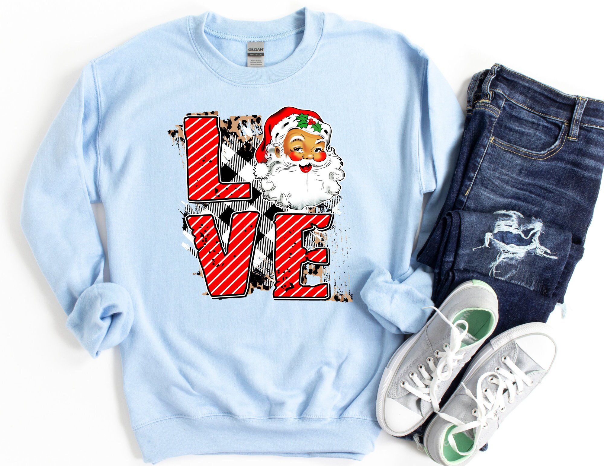 Love Christmas Sweater, Santa Shirt, Christmas Sweatshirt, Christmas Sweater, Funny Christmas Sweater, Christmas Gift T-Shirt Hoodie All Color Size S-5Xl